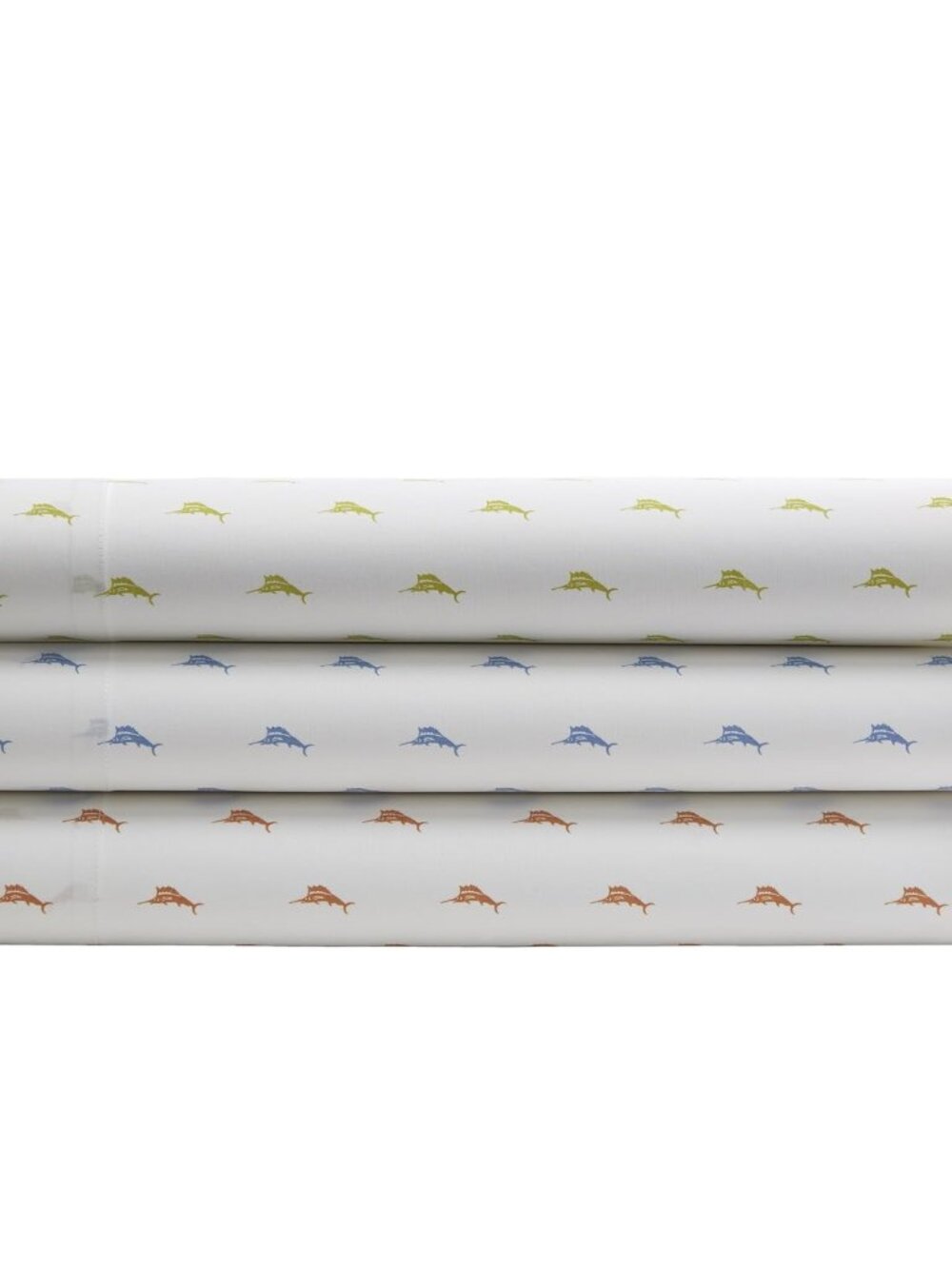 TOMMY BAHAMA Signature Sailfish Pattern QUEEN Sheet Set